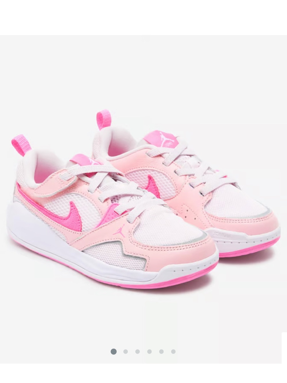 Nike Kids' Pink and White Low-Top Sneakers
